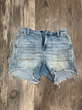 Aerie- medium Light Wash Denim Cutoff Shorts